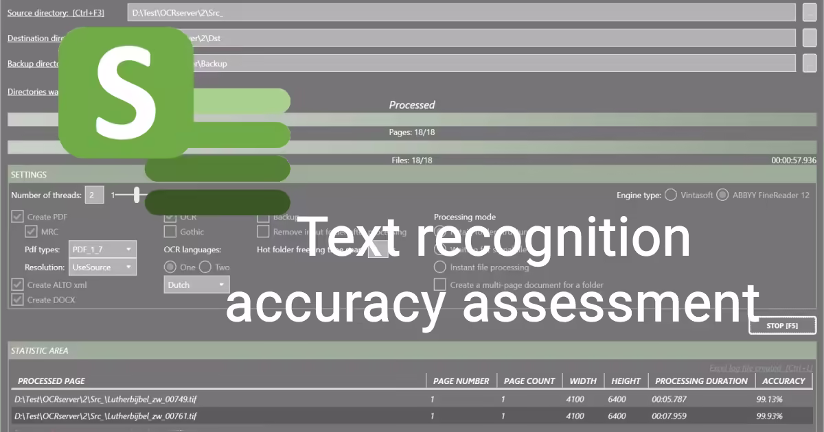 Text recognition accuracy assessment
